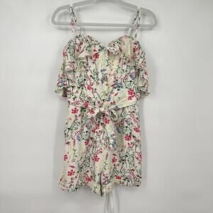 Women's Corset Story White Corseted Romper 8